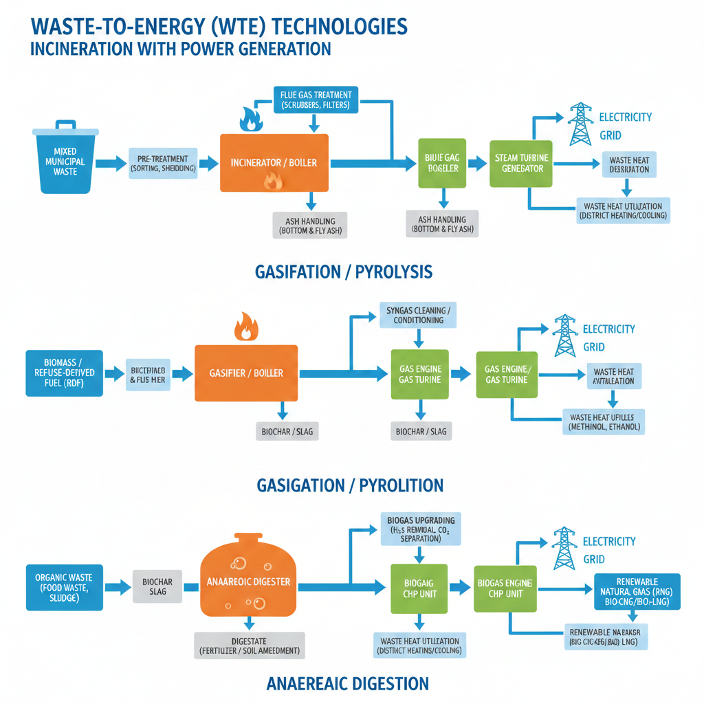 Waste-to-energy (WTE) FLOW CHART