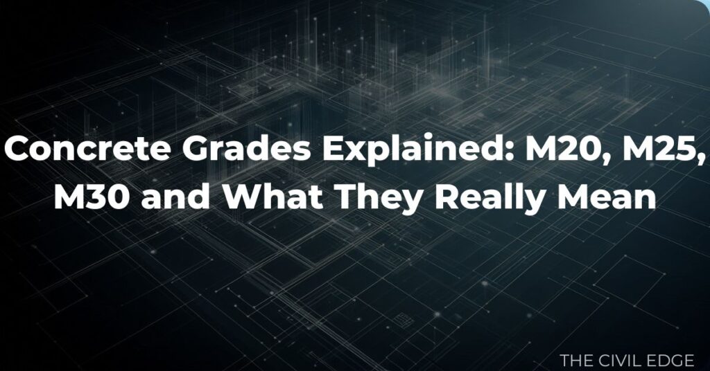 Concrete Grades Explained: M20, M25, M30 and What They Really Mean