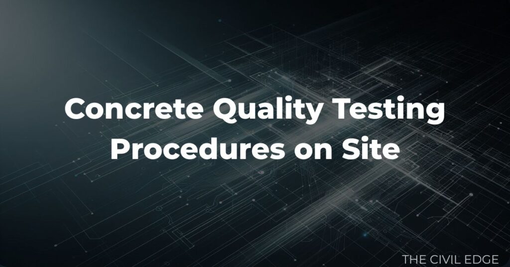 Concrete Quality Testing Procedures on Site: Complete Practical Guide